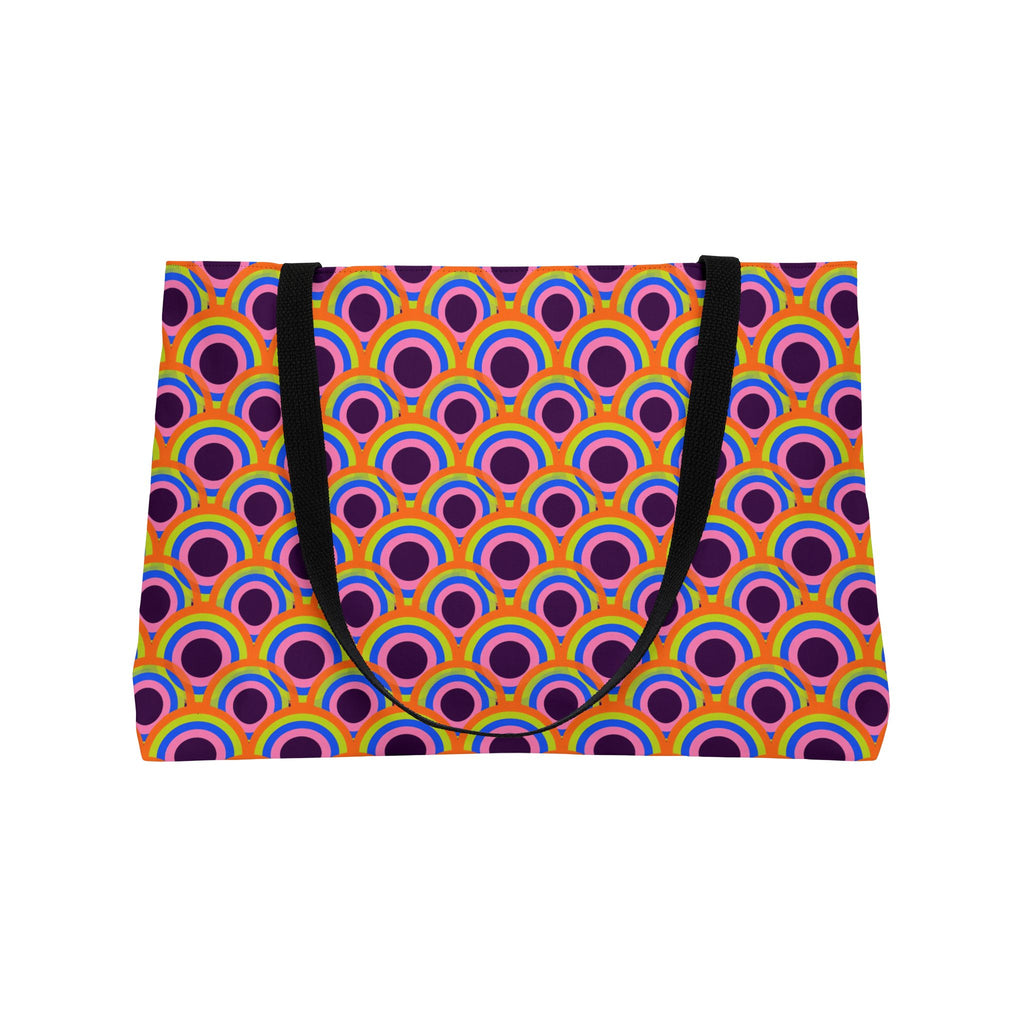 Pop Op Circles Weekender Tote Bag – Op-Art Pattern