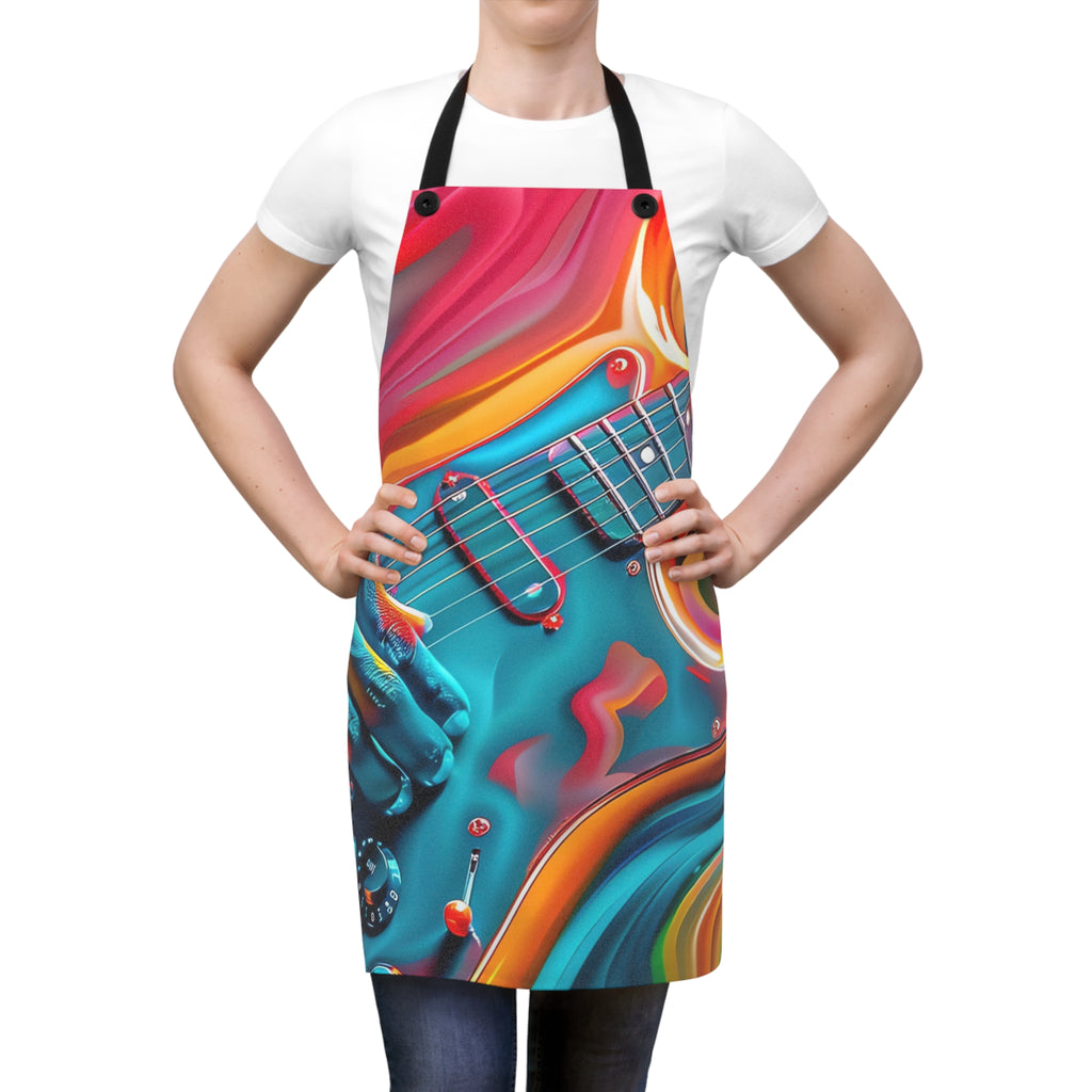 Psychedelic Guitar Hands Apron – Psychedelic Music Art