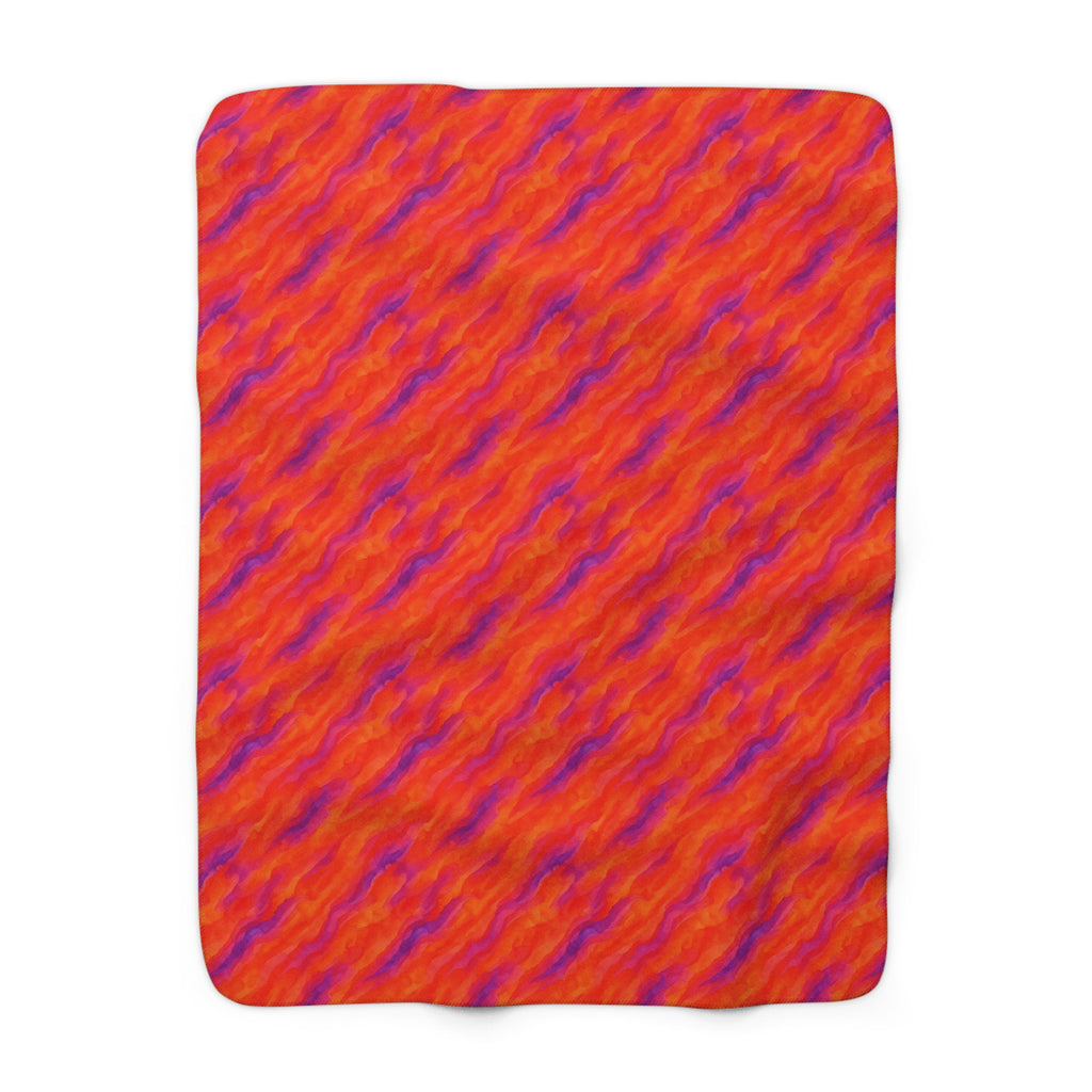 Wash Ribbon Drift Sherpa Fleece Blanket – Ombre Wash Pattern