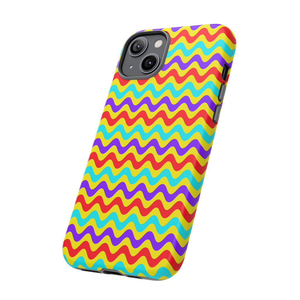 Big Ripple Chevrons Tough Phone Case – Op-Art Chevron Pattern