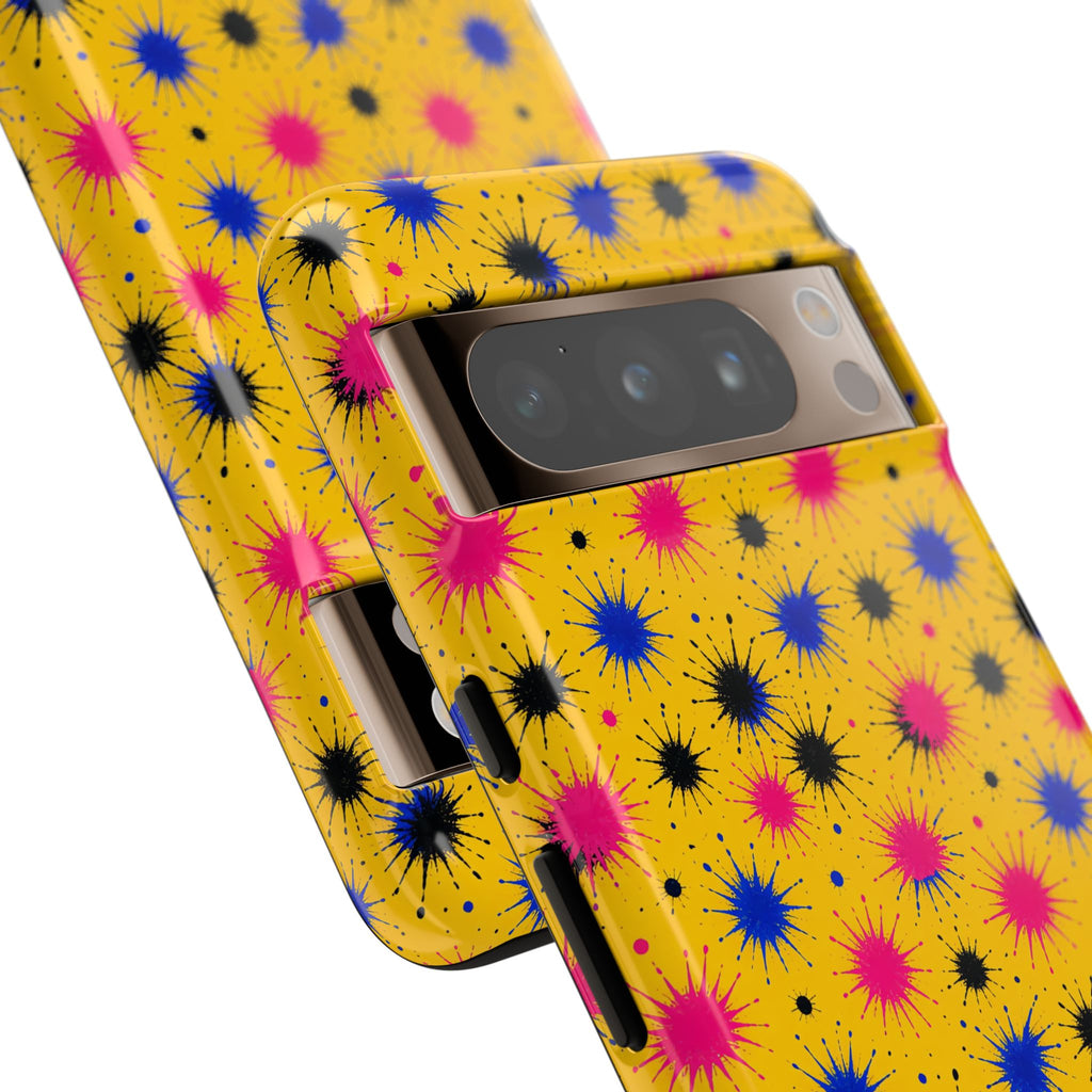 Splash Crowns Tough Phone Case – Ink Splash Pattern