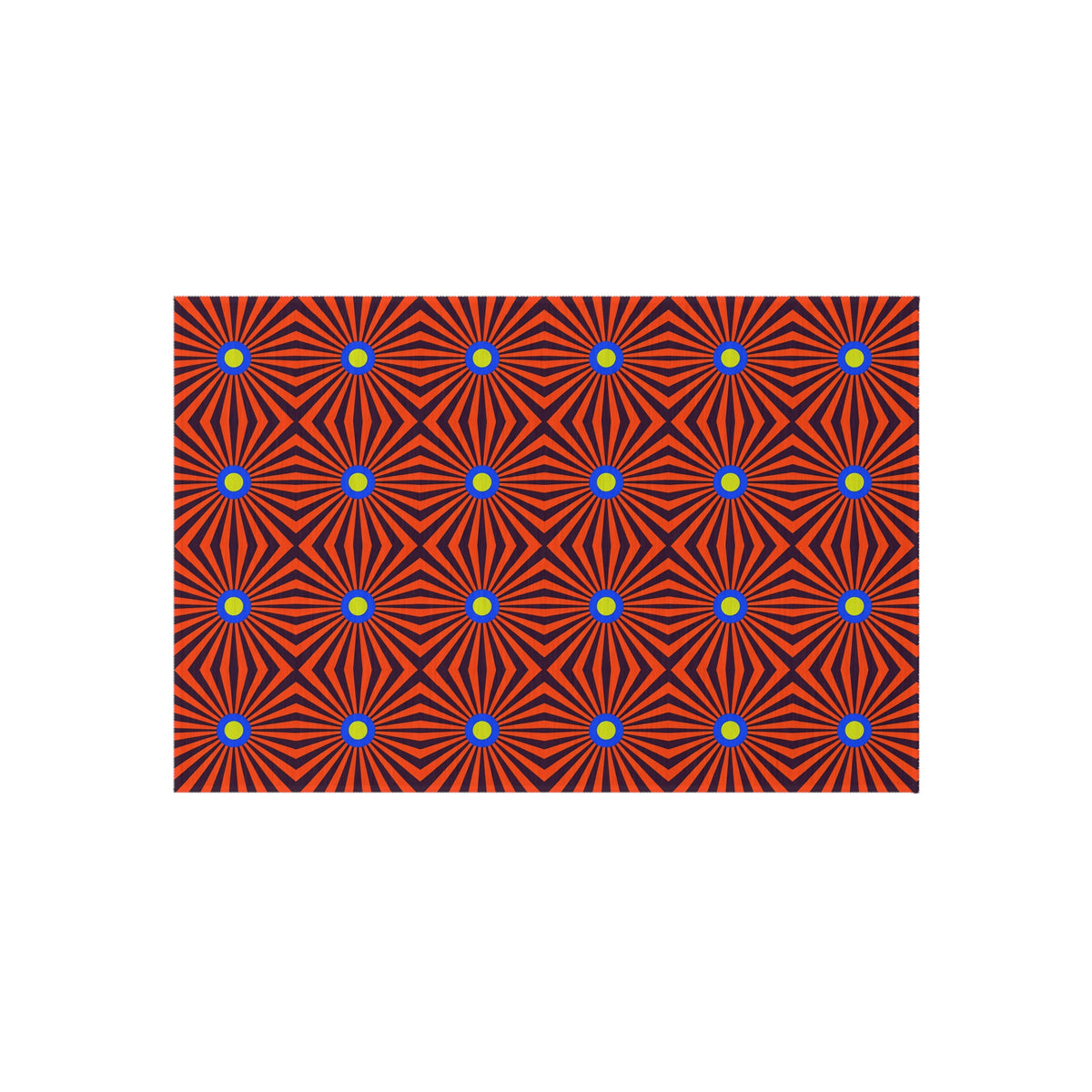 Starburst Stripes Outdoor Rug – Op-Art Pattern