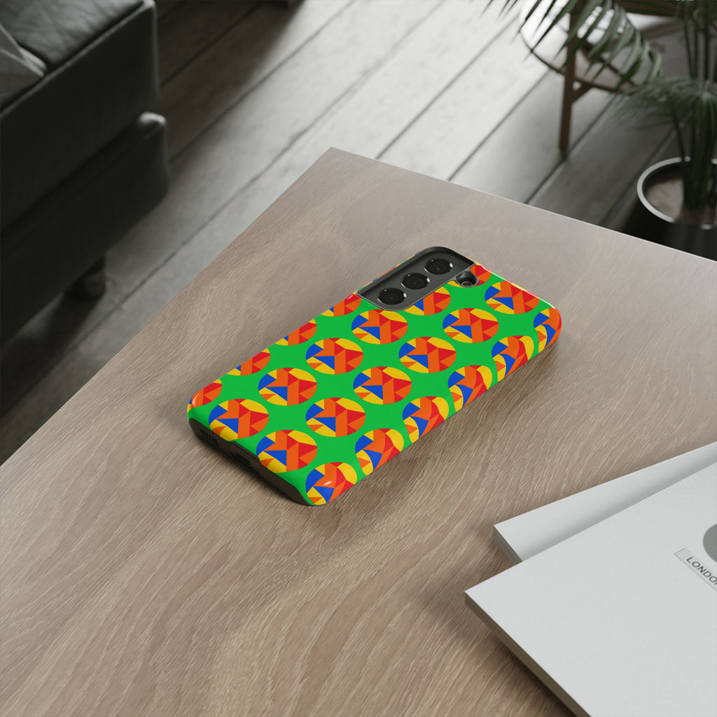 Broken Circle Planes Tough Phone Case – Cubist Abstract Pattern