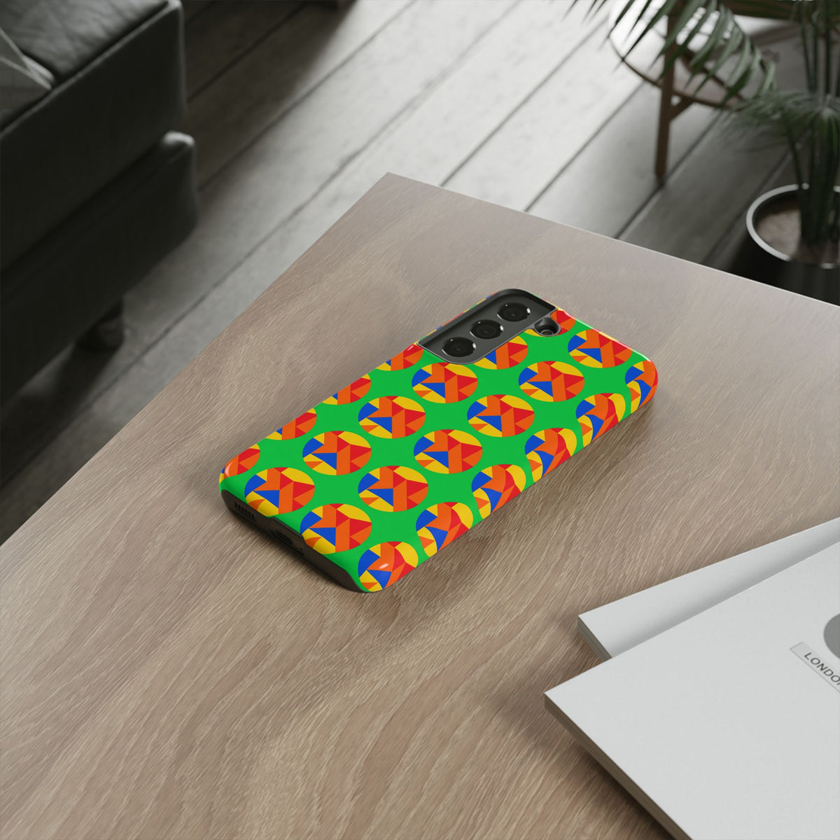 Broken Circle Planes Tough Phone Case – Cubist Abstract Pattern