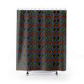 Gold Filigree Cabochons Shower Curtain – Geometric Pattern
