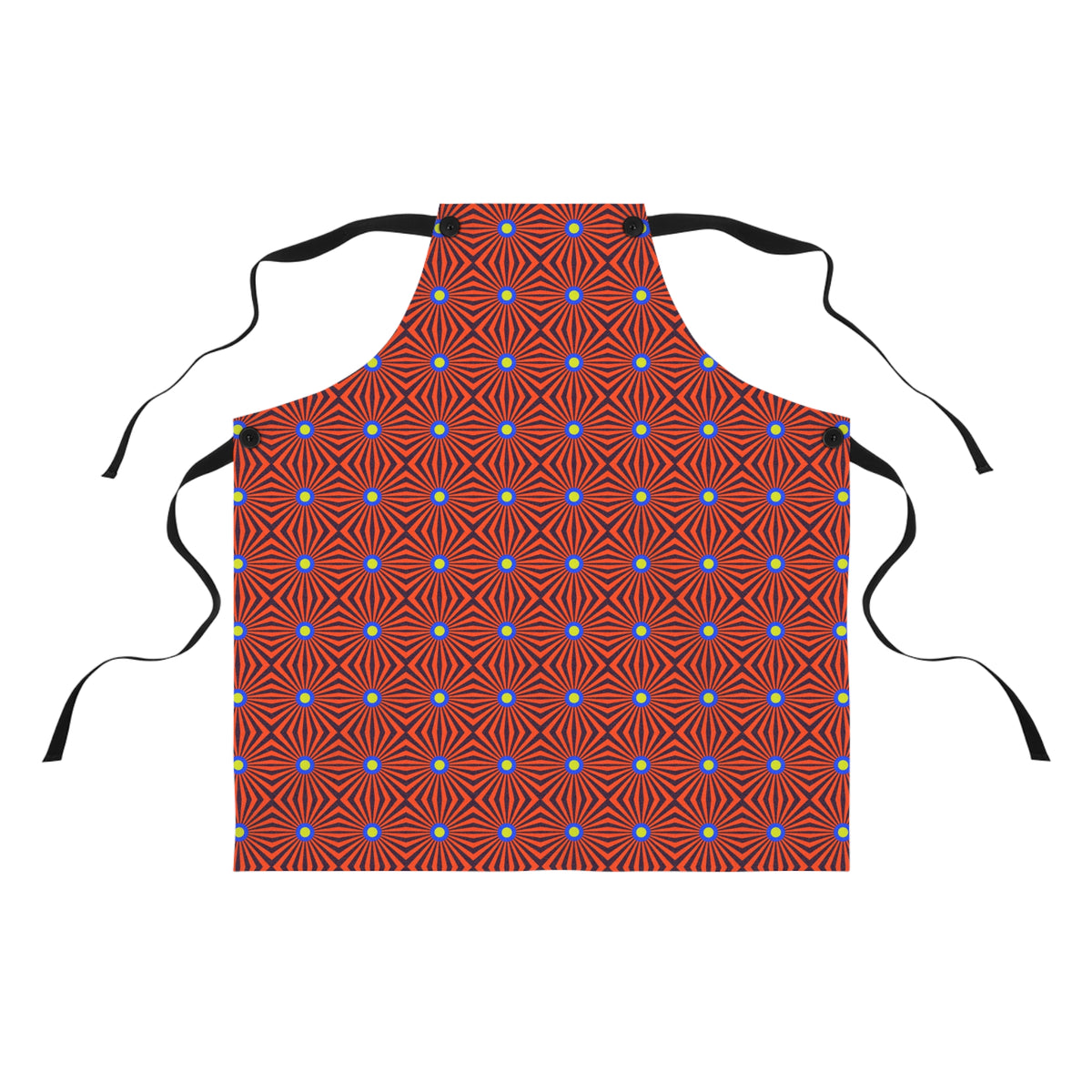 Starburst Stripes Apron – Op-Art Pattern