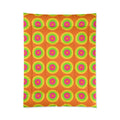 Giant Op-Art Jewel Rings Comforter – Hot Citrus Festive