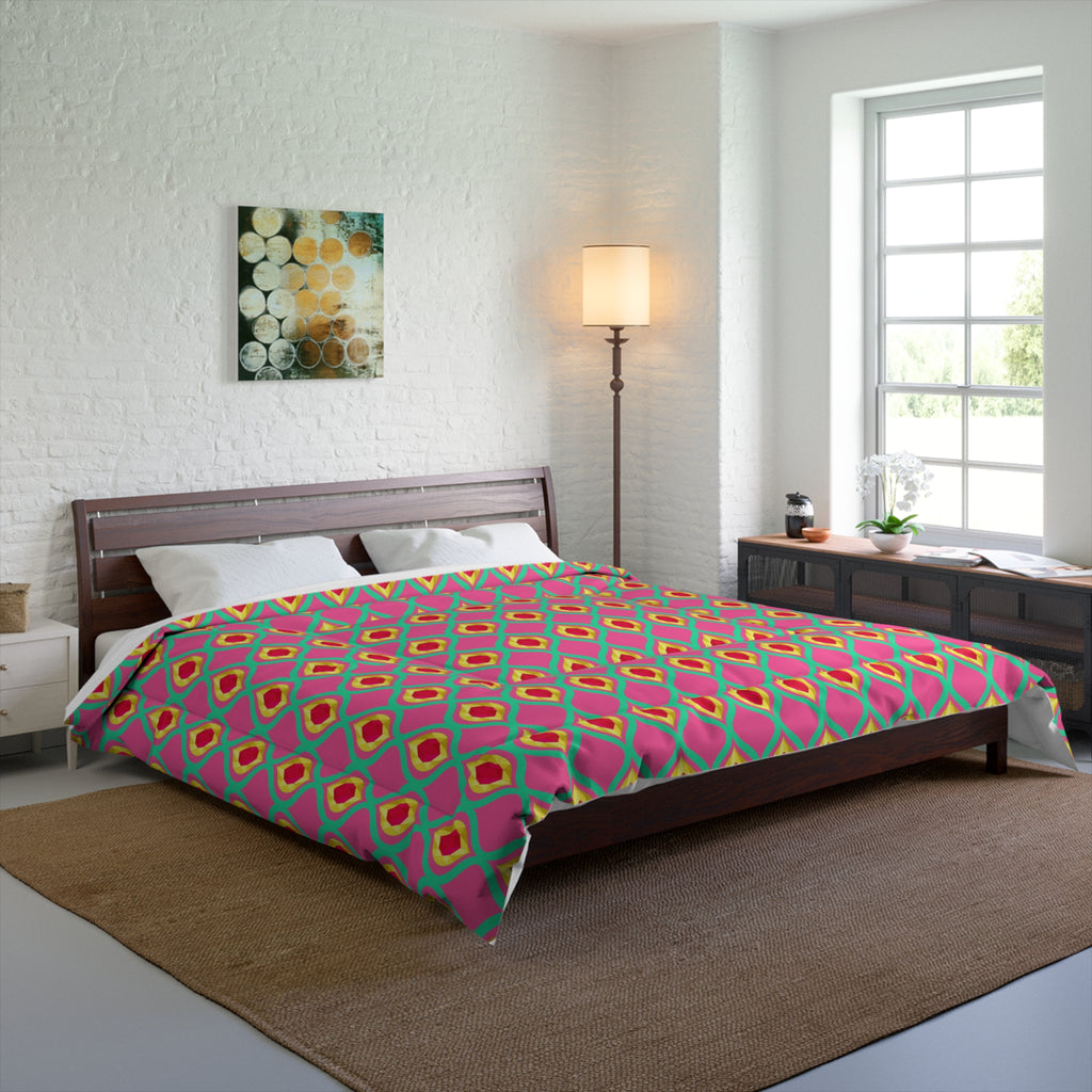 Grand Gold Ogee Lattice II Comforter – Candy Christmas