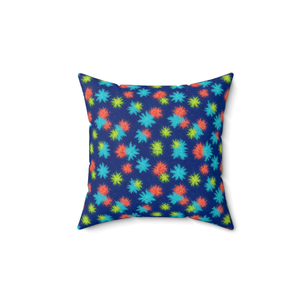 Ice Dye Bleed Faux Suede Cushion – Ice Dye Pattern