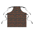Fine Wave Bands Apron – Combed Marbling Pattern