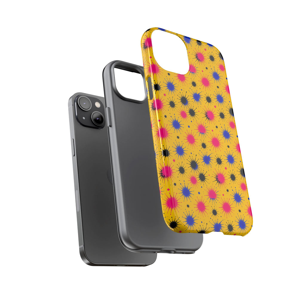 Splash Crowns Tough Phone Case – Ink Splash Pattern