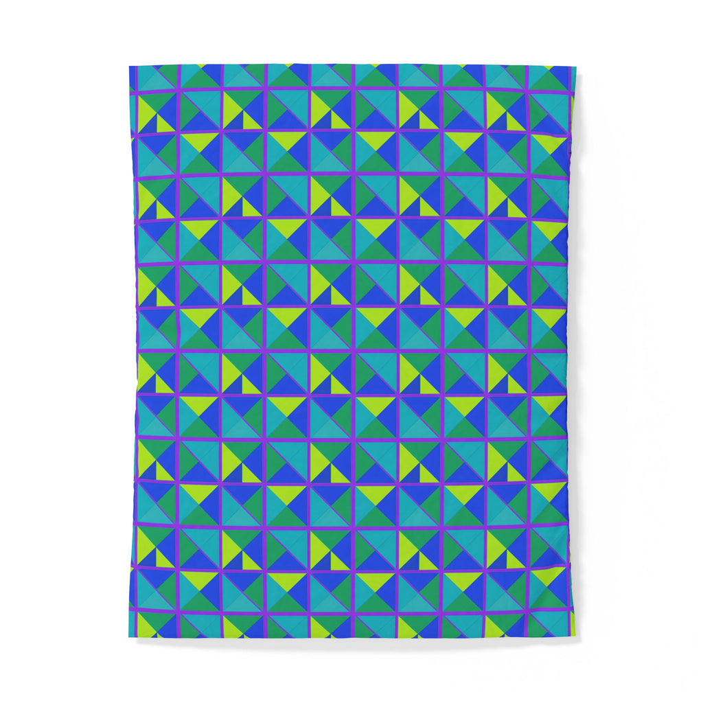 Split Square Fiesta Cotton Duvet Cover – Peacock Jewel