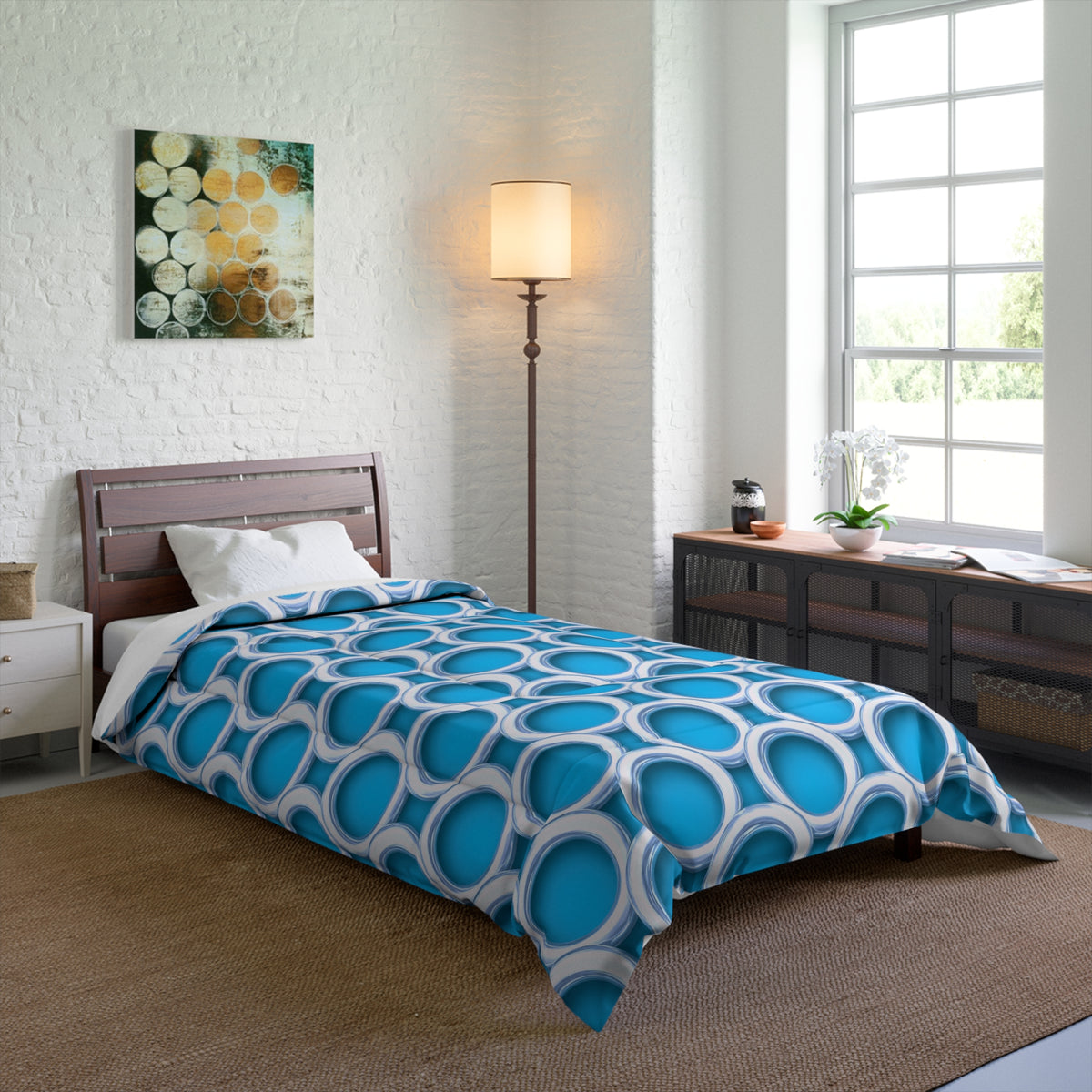 Big Gold Ring Weave Comforter – Ice Jewel