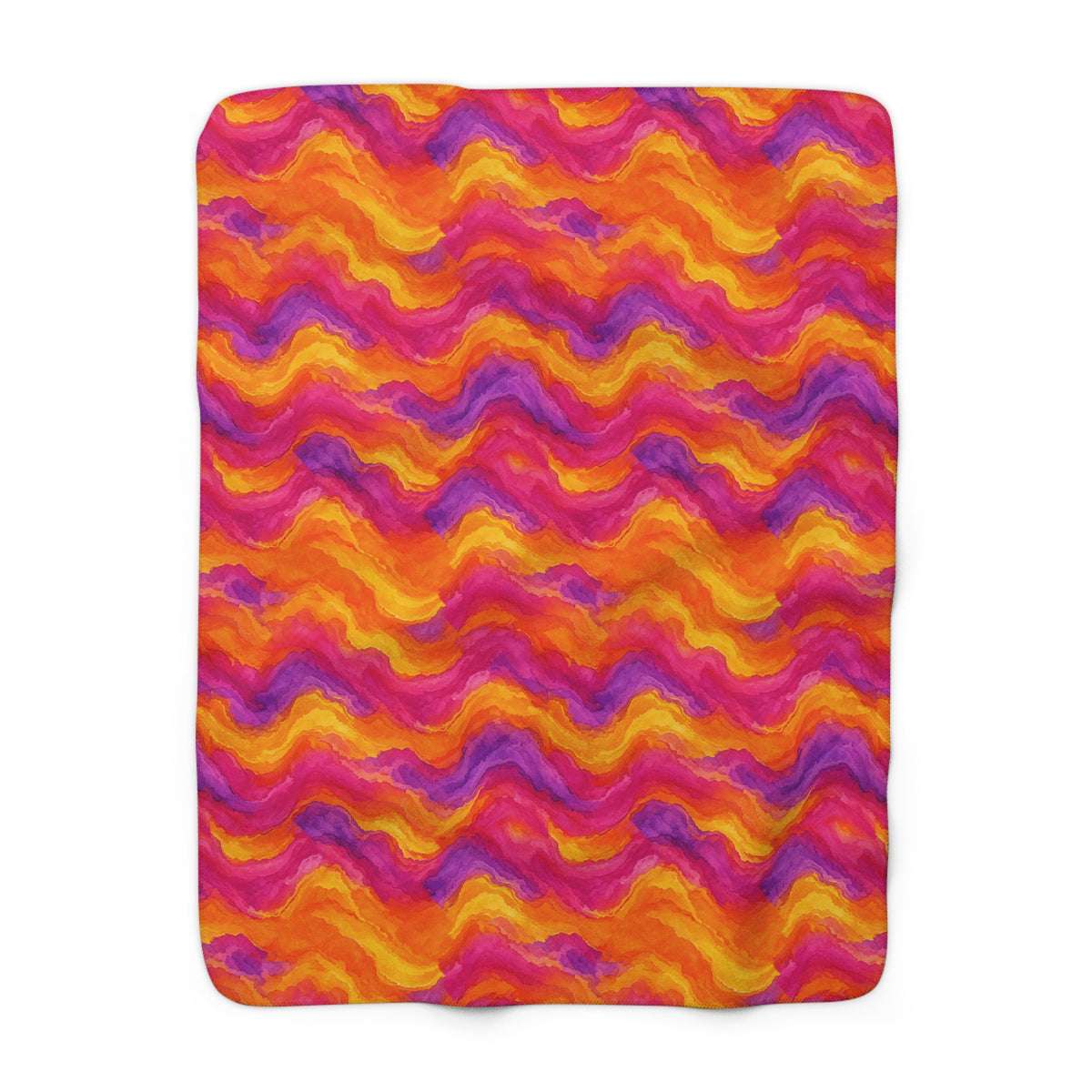 Ombre Wash Bands Sherpa Fleece Blanket – Ombre Wash Pattern