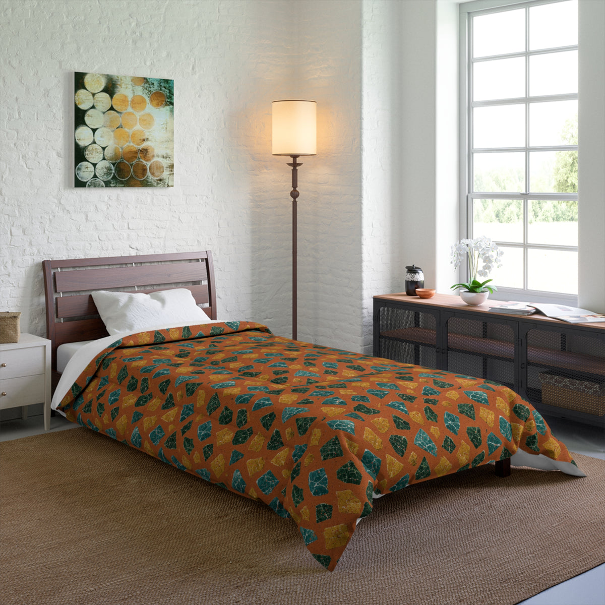 Marble Fragment Toss Comforter – Terrazzo Pattern