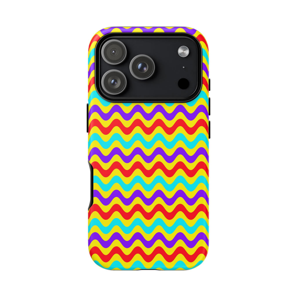 Big Ripple Chevrons Tough Phone Case – Op-Art Chevron Pattern