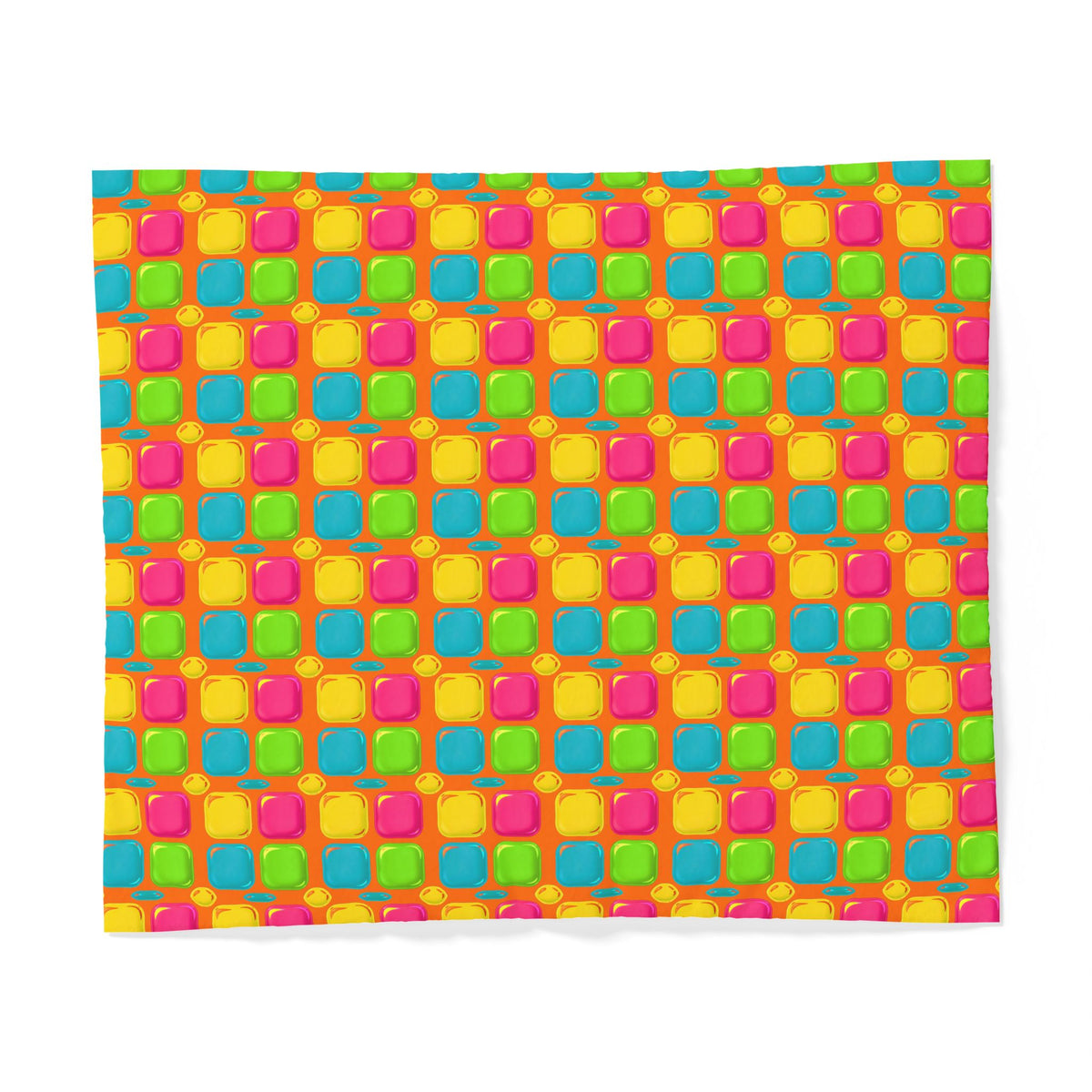Giant Puffy Glass Cushions Cotton Duvet Cover – Hot Citrus Festive