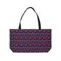 Bulging Dot Grid Weekender Tote Bag – Op-Art Pattern