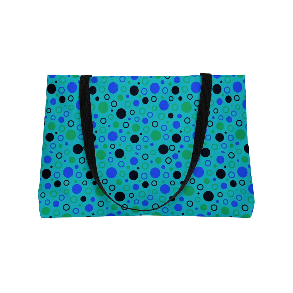 Bubble Outlines Weekender Tote Bag – Peacock Jewel