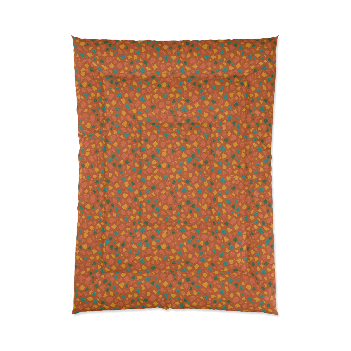 Angular Shard Scatter Comforter – Terrazzo Pattern
