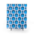Big Gold Ring Weave Shower Curtain – Ice Jewel