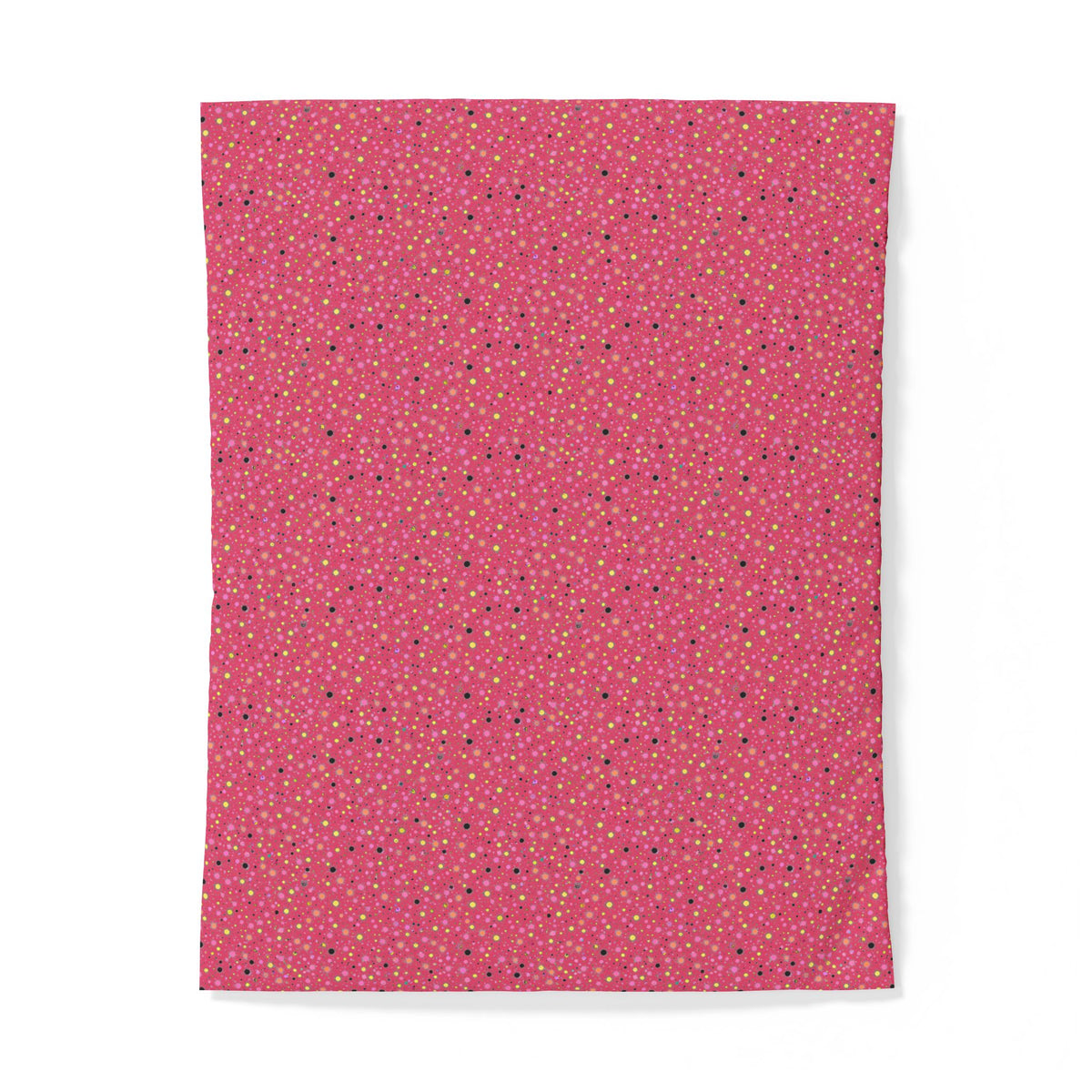 Confetti Spatter Cotton Duvet Cover – Candy Pop on Raspberry