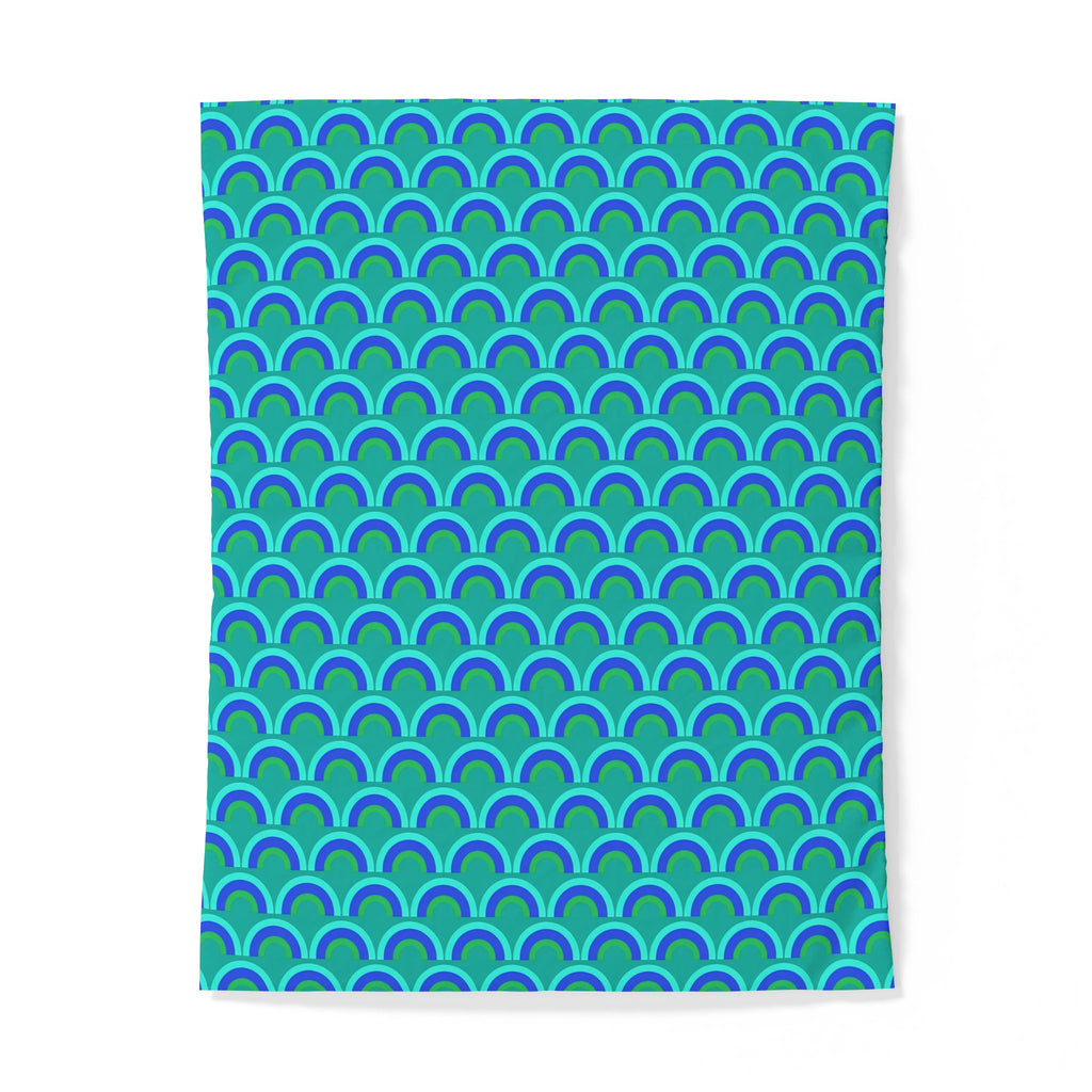 Chromatic Scallop Ripple Cotton Duvet Cover – Ocean Jewel