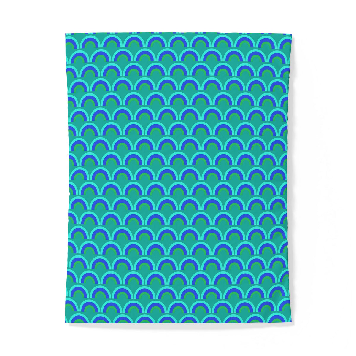 Chromatic Scallop Ripple Cotton Duvet Cover – Ocean Jewel