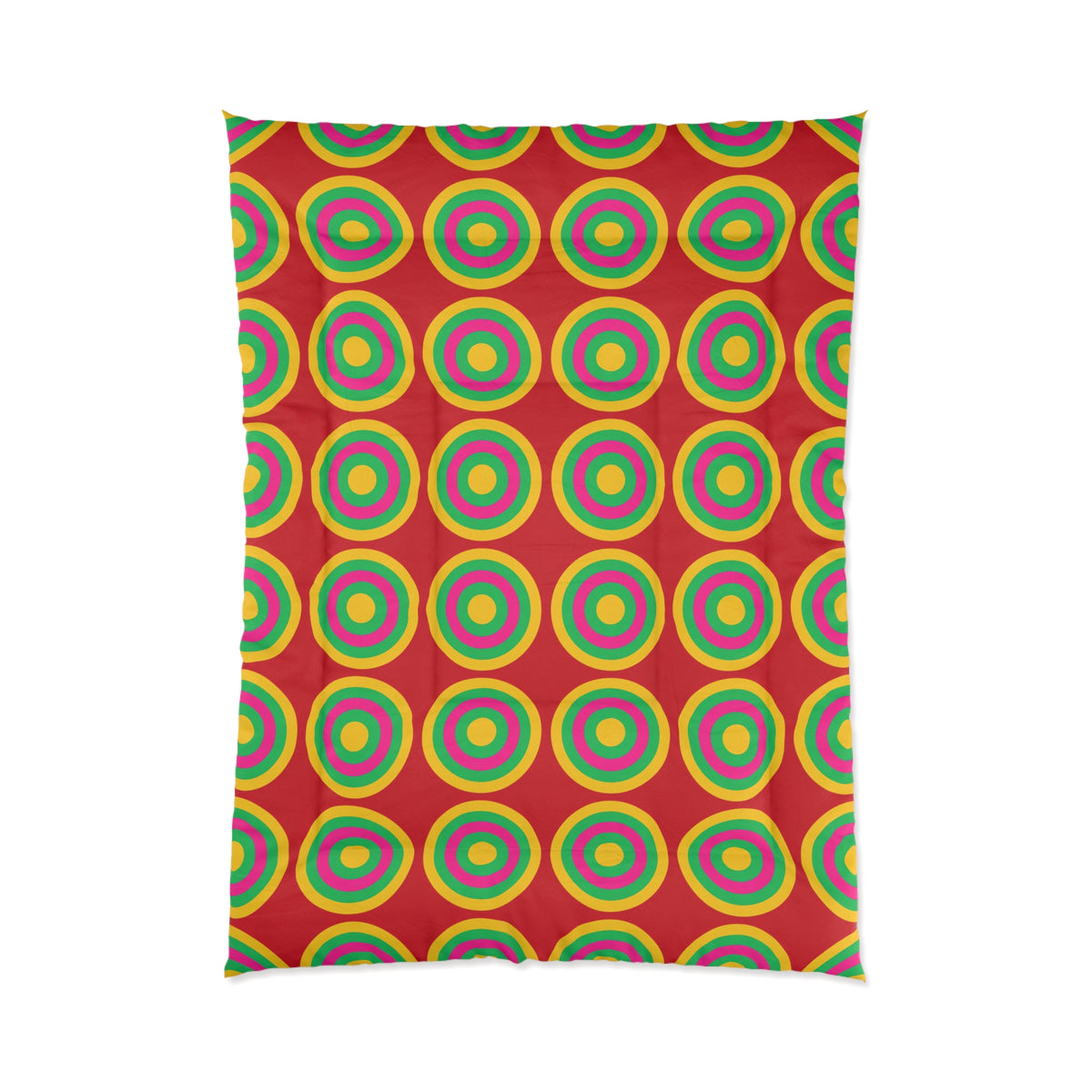 Mega Ring Grid Comforter – Abstract Circles Pattern