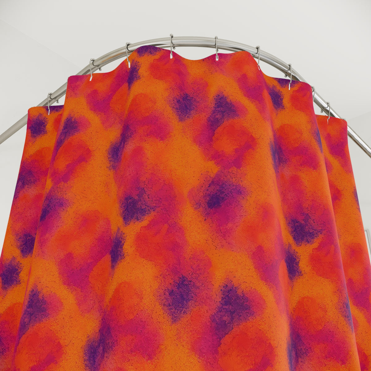 Granulated Colour Pools Shower Curtain – Watercolour Bleed Pattern