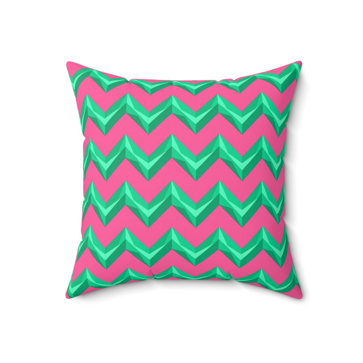 Broad Cut-Gem Chevrons Faux Suede Cushion – Candy Christmas