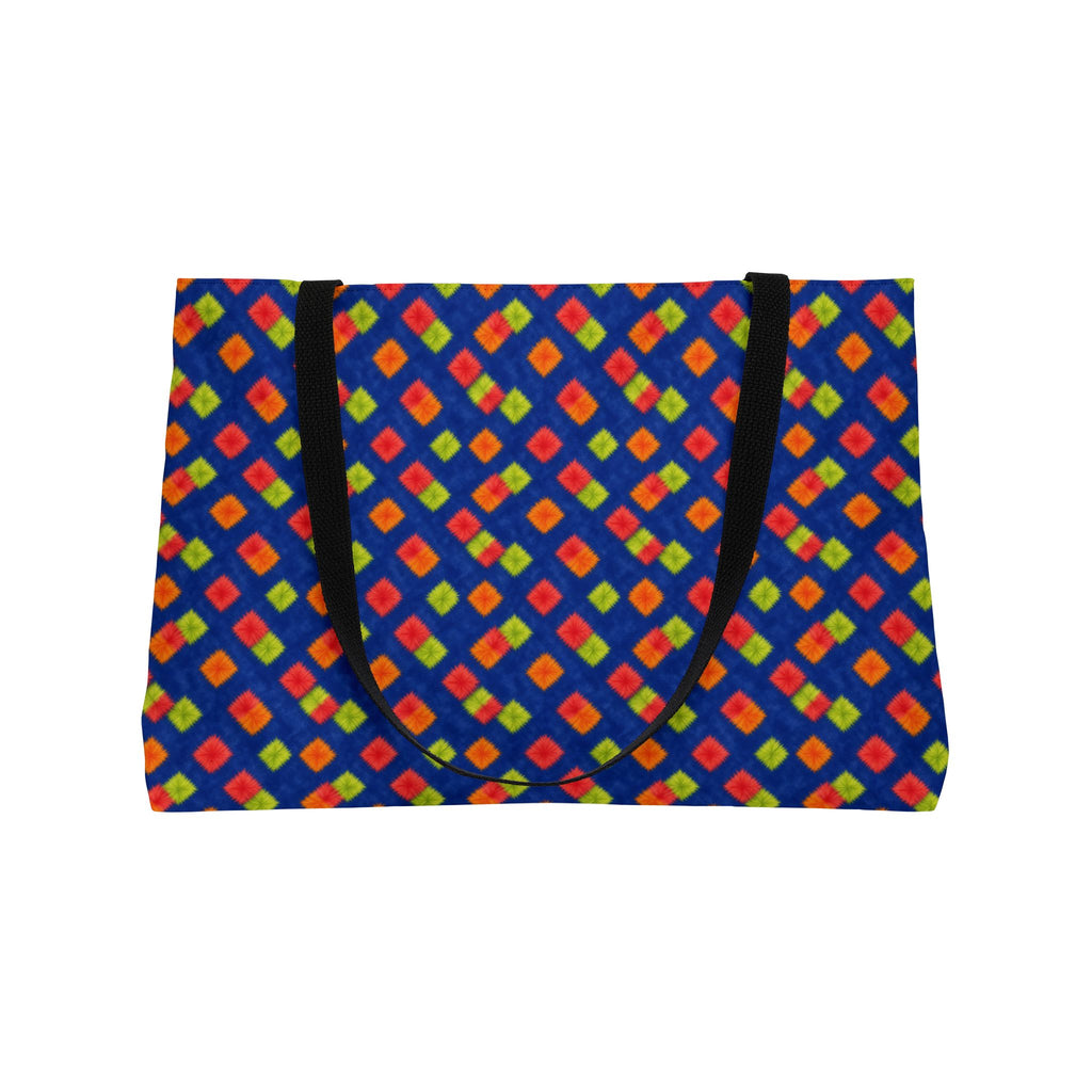 Fold Square Bleed Weekender Tote Bag – Tie-Dye Pattern