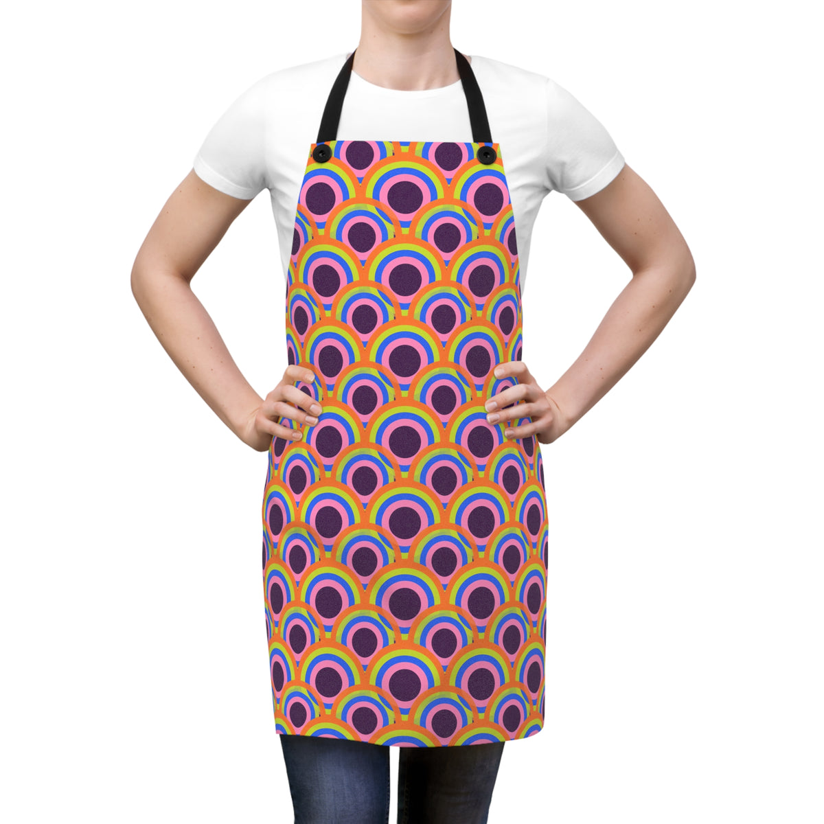 Pop Op Circles Apron – Op-Art Pattern