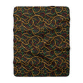 Jewel Metal Weave Sherpa Fleece Blanket – Holographic-Look Metal Pattern