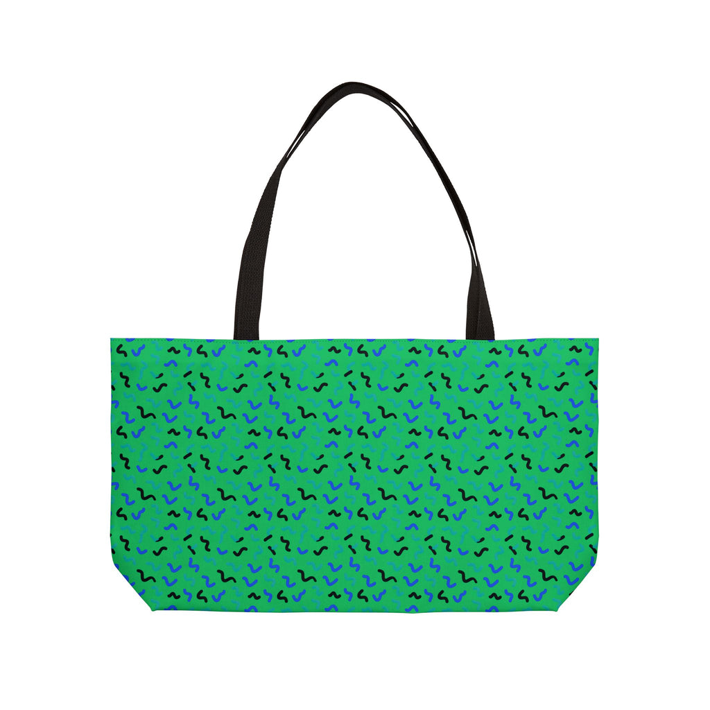 Squiggle Strokes Weekender Tote Bag – Ocean Jewel
