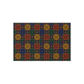 Enamel Parasol Medallions Outdoor Rug – Art Deco Geometric Pattern