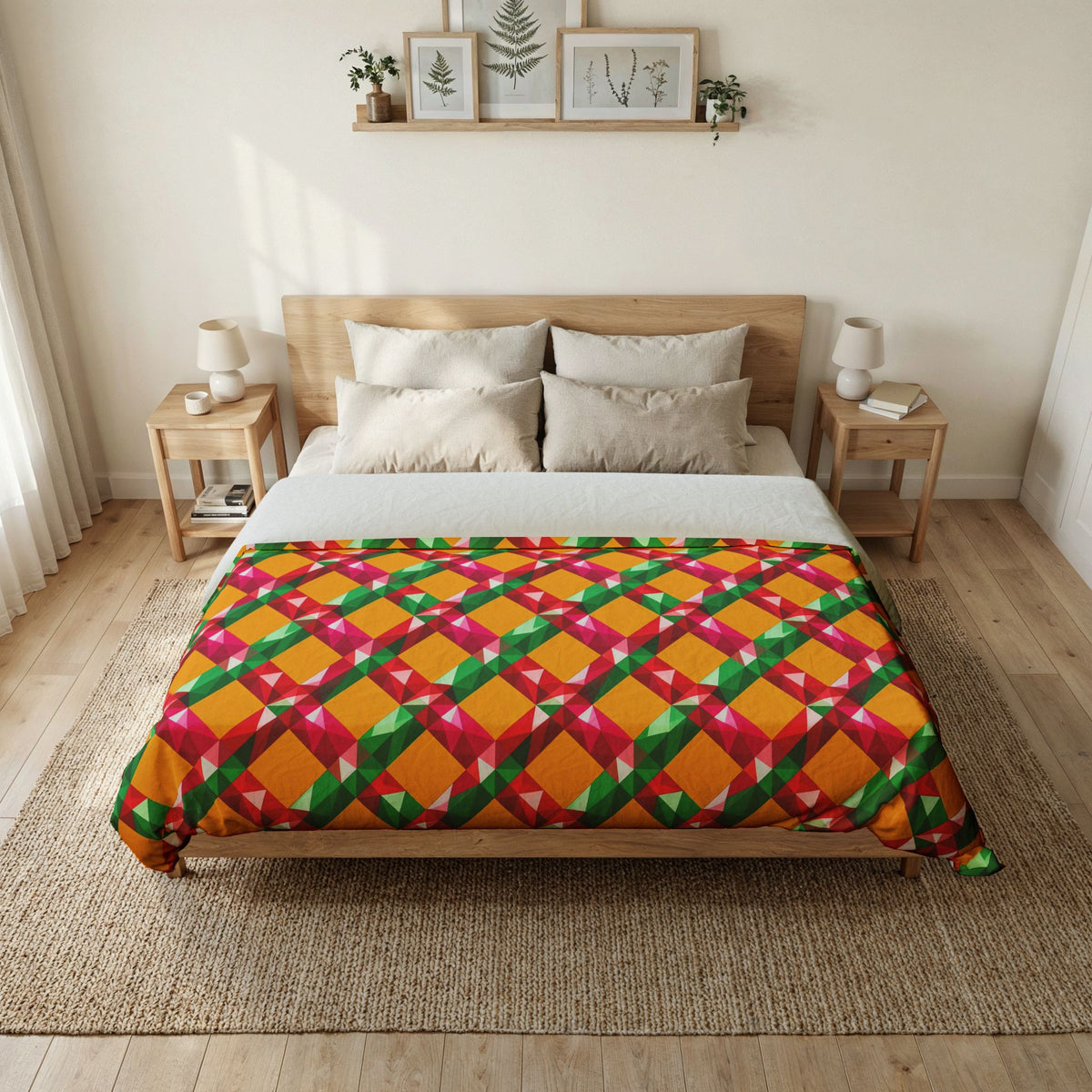 Big Jewel Prism Weave II Cotton Duvet Cover – Prism Weave Pattern