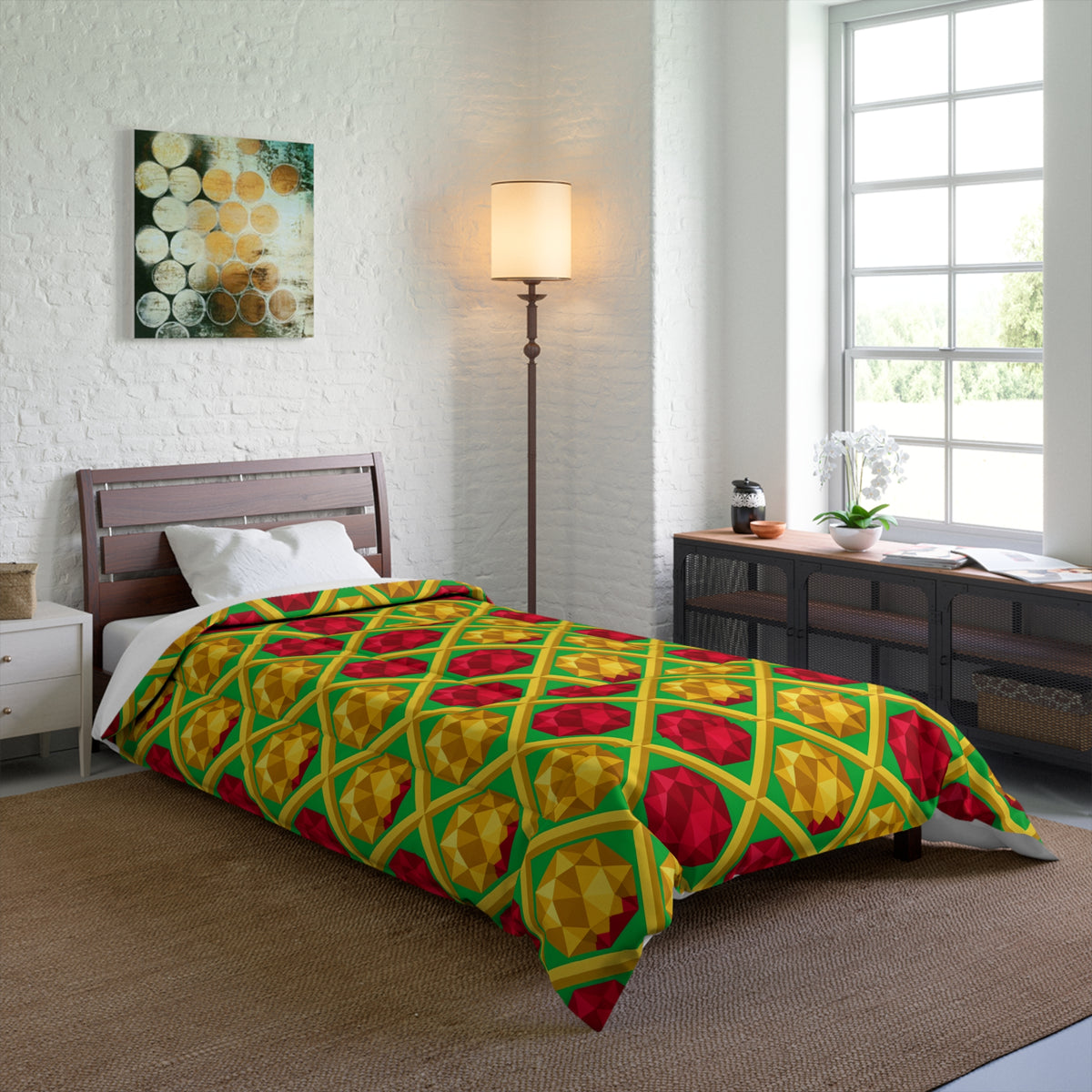 Giant Prism Diamond Lattice Comforter – Diamond Lattice Pattern