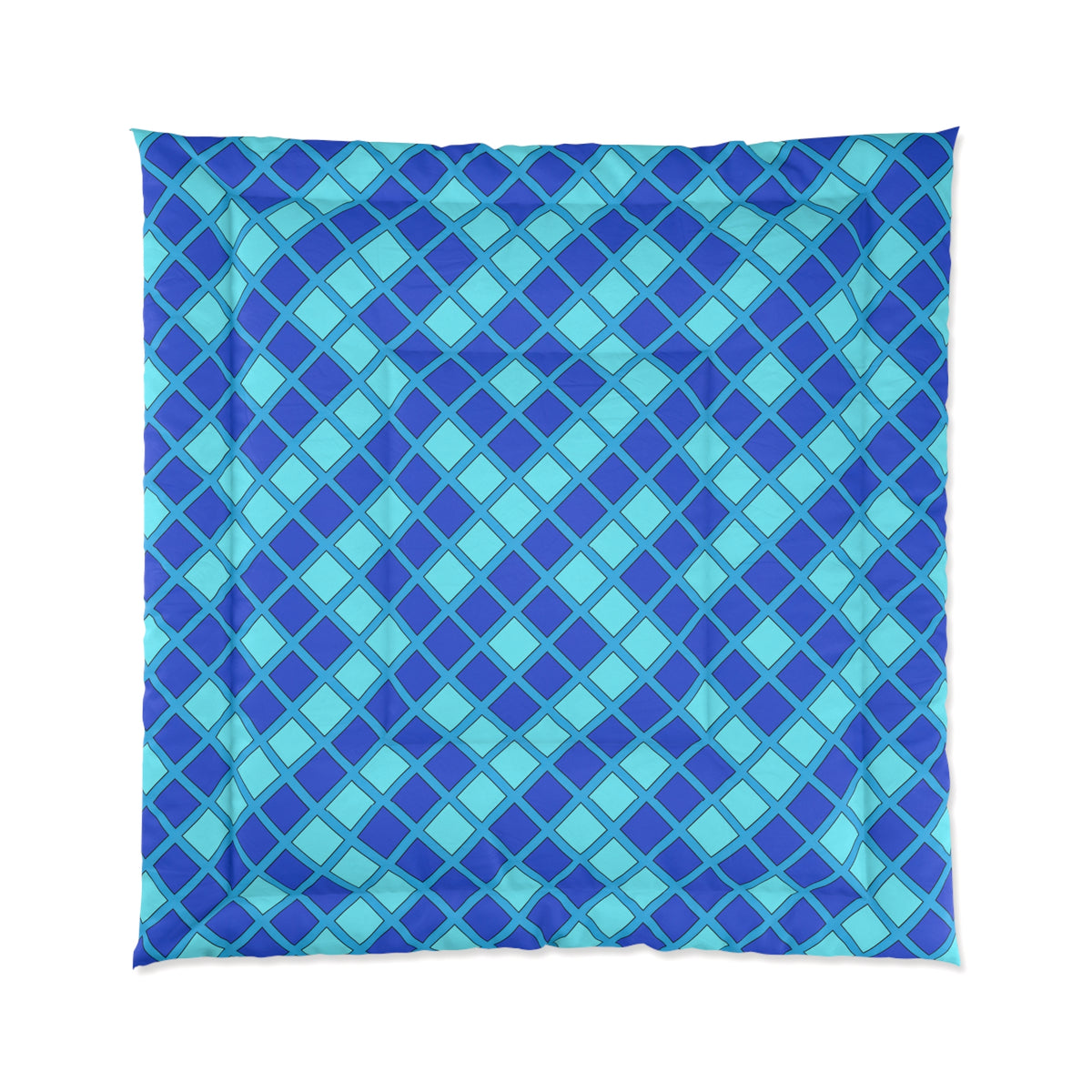 Harlequin Gold Grid Comforter – Ice Jewel