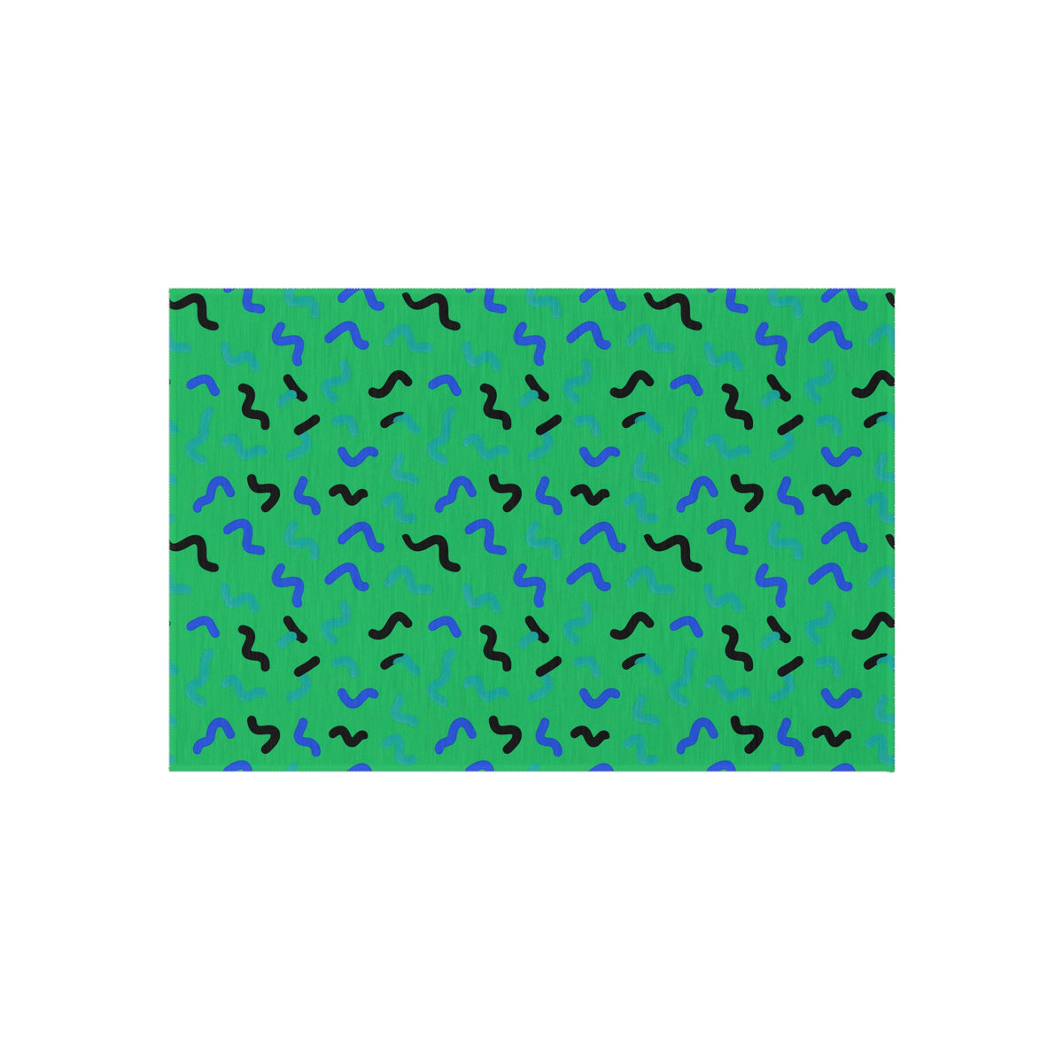 Squiggle Strokes Outdoor Rug – Ocean Jewel