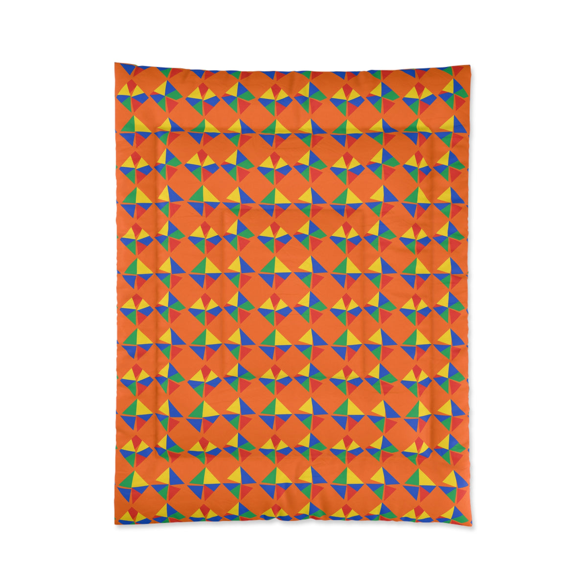 Stacked Cubist Prisms Comforter – Cubist Geometric Pattern