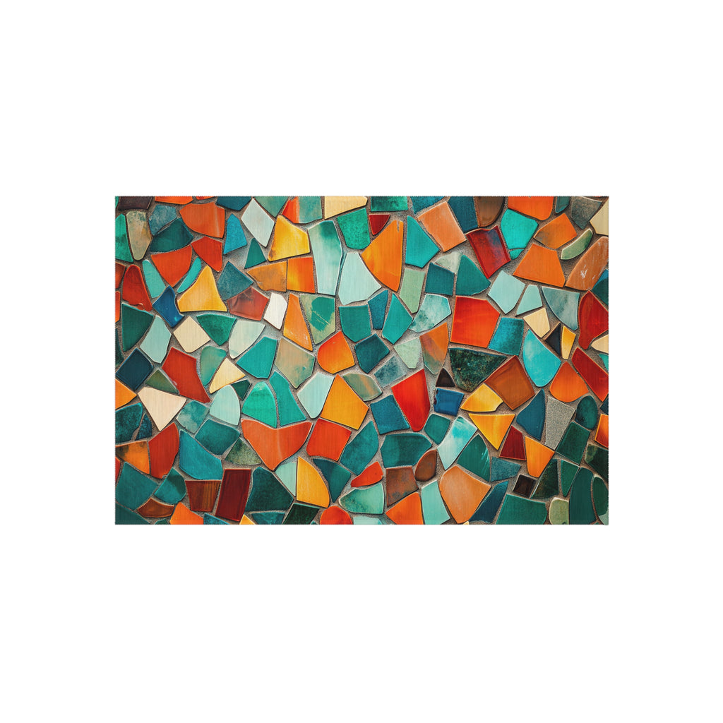 Mosaic Tile Glow Outdoor Rug – Mosaic Art