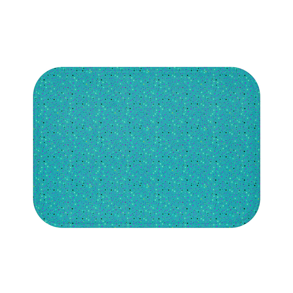 Confetti Spatter Bath Mat – Peacock Jewel
