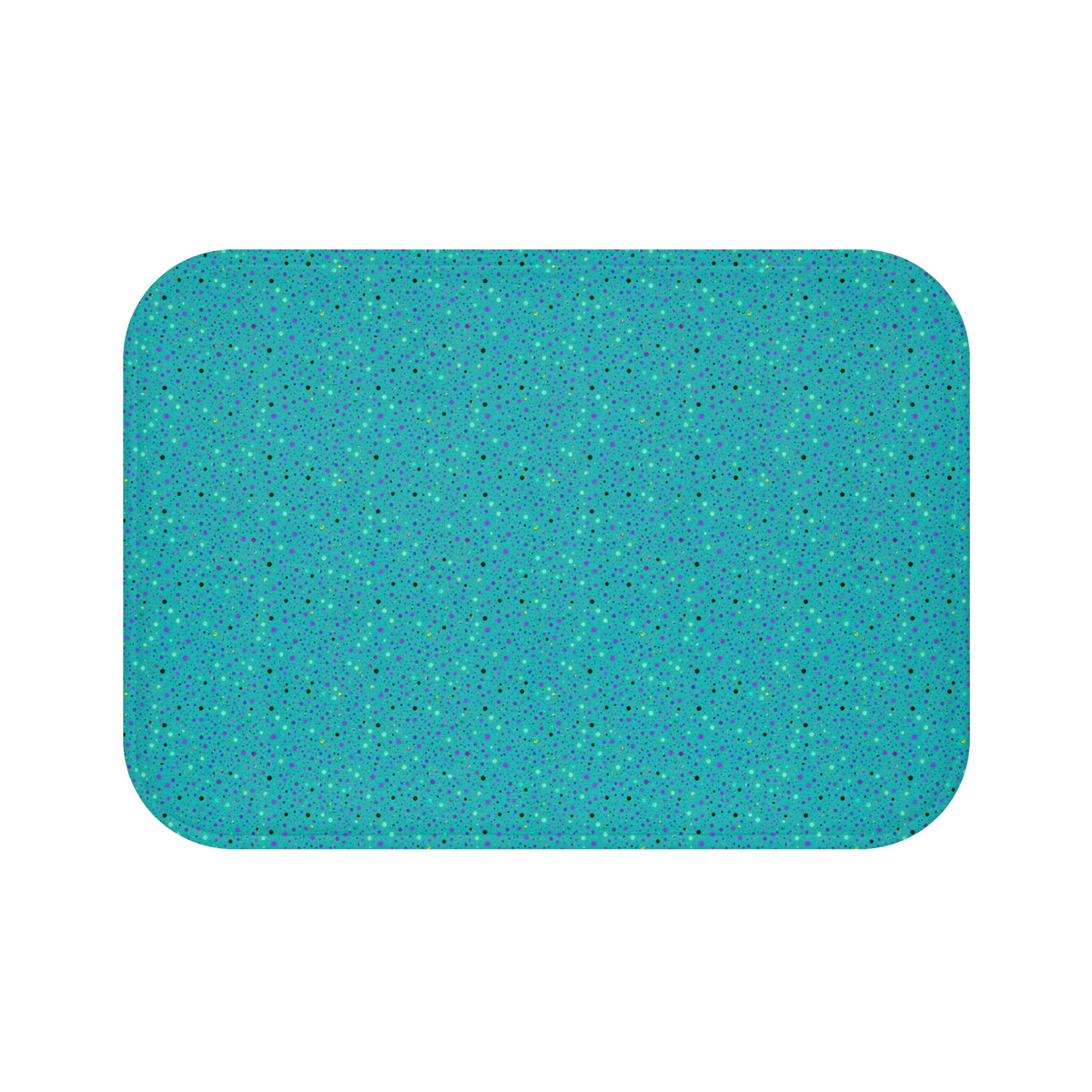Confetti Spatter Bath Mat – Peacock Jewel