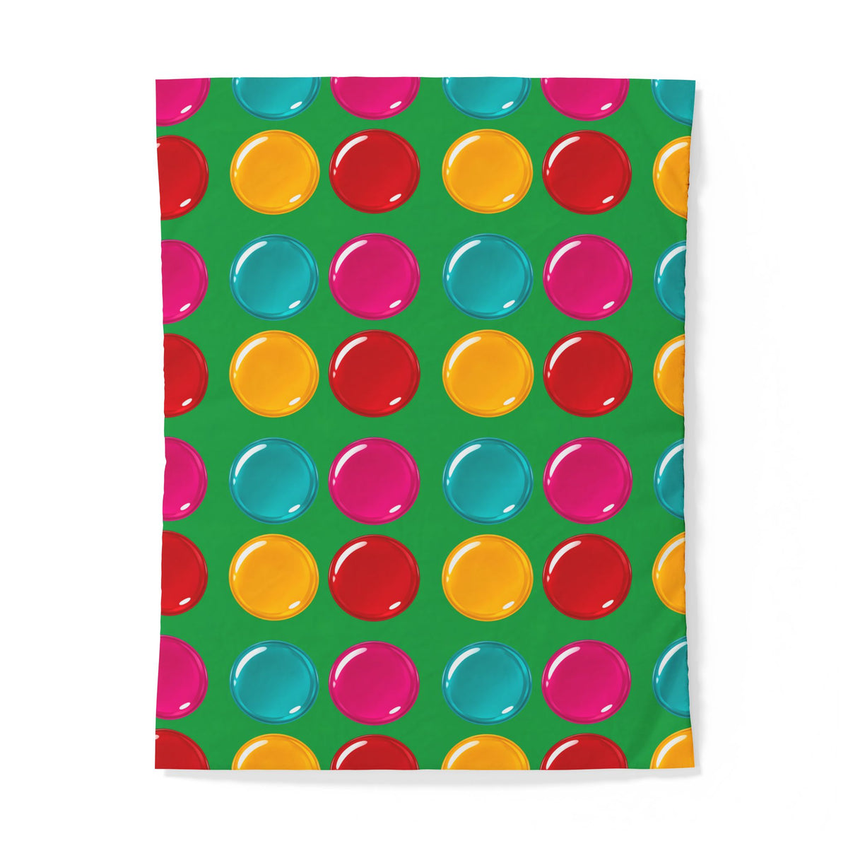 Giant Candy Glass Discs Cotton Duvet Cover – Glossy Candy Glass Pattern