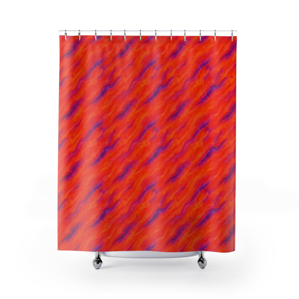 Wash Ribbon Drift Shower Curtain – Ombre Wash Pattern
