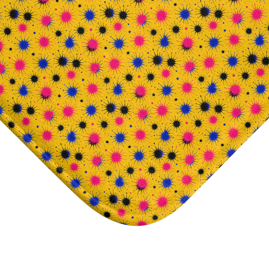 Splash Crowns Bath Mat – Ink Splash Pattern