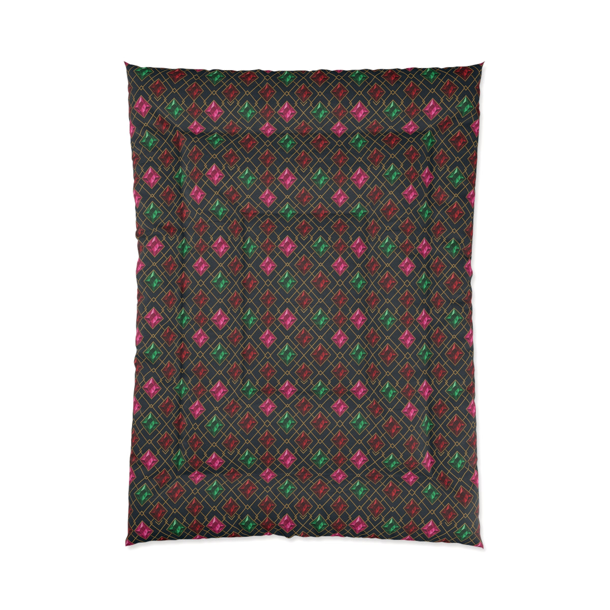 Jewel Argyle Comforter – Art Deco Pattern