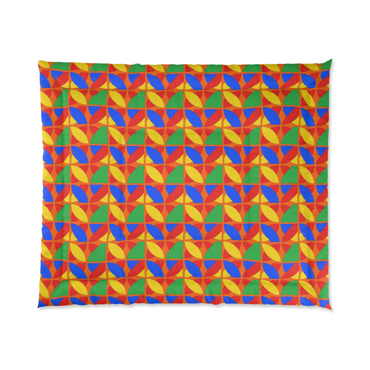 Cubist Arc Fragments Comforter – Cubist Abstract Pattern