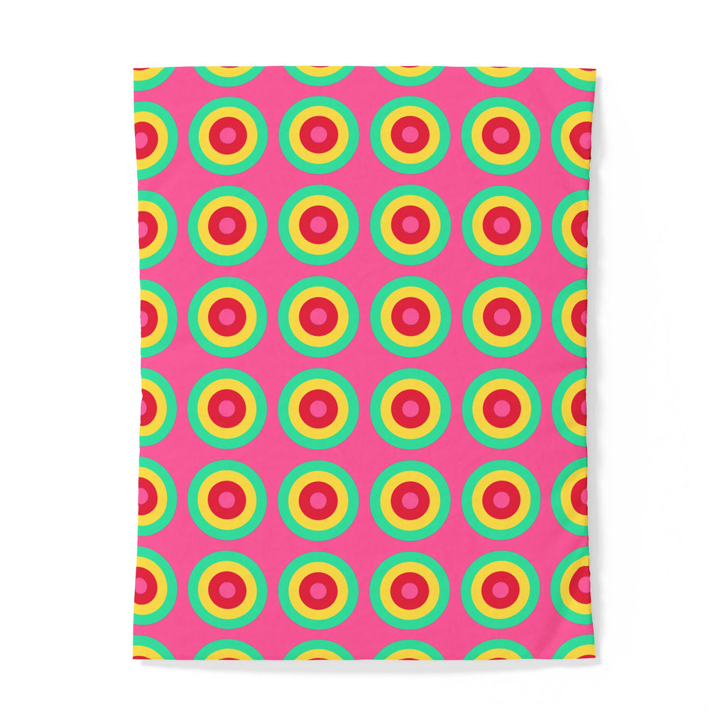 Giant Op-Art Jewel Rings Cotton Duvet Cover – Candy Christmas